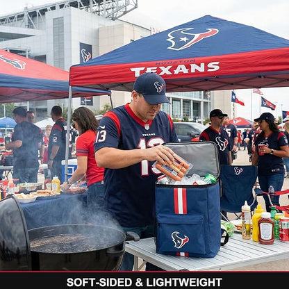 Cooler Backpack – Portable Soft Sided Ice Chest – Insulated Bag Holds 36 Cans - Football Gear – Show Your Team Spirit with Officially Licensed Fan Gear