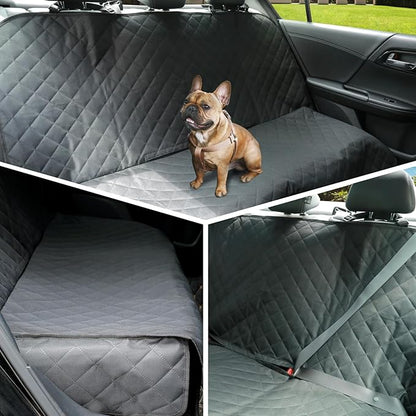 Meolsaek Dog Car Seat Cover for Back Seat, Waterproof Back Seat Pet Cover for Dogs, Non-Slip Backseat Cover for Dogs in Car (Bench)