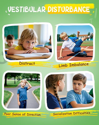 Spinning Chair for Autistic Kids, Sensory Swivel Chair, 220LBS Weight Capacity, Sensory Toy for Children with ADHD/Autism, Training Body Coordination, 3+ Years (Light Green)