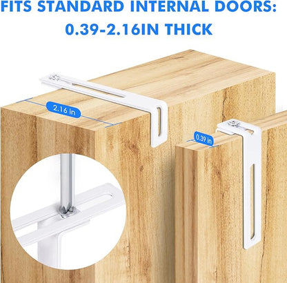 Magnetic Dry Erase Board for Doors, 30x20 Inch Whiteboard with Adjustable Long Arm Hook Mount - Easy to Install, Portable Hanging White Board for Home, Dorm Room, Office Cubicle & Small Spaces