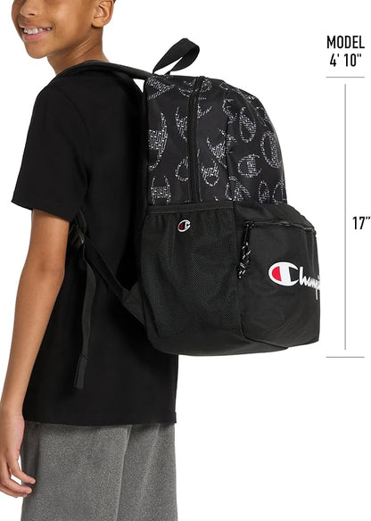 Champion Merit Backpack, Grey/White, OS