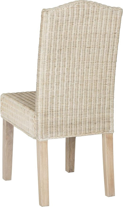 SAFAVIEH Home Collection Odette Grey Wicker Dining Chair