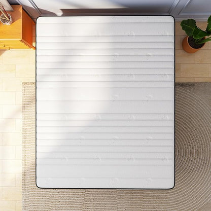 Mattress Queen Size, 10 Inch Firm Queen Mattress Size with Hybrid Queen Bed Mattress in a Box, Pressure Relief & Supportive