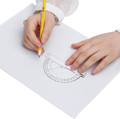 Mr. Pen- Plastic Protractor, 3 Pack, 4 Inch, Small Protractors for Geometry Classroom Student School & Office Supplies, Math Protractors 180 Degrees, Math Geometry