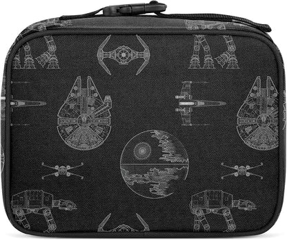 Simple Modern Star Wars Kids Lunch Box for School | Reusable Insulated Lunch Bag for Toddler, Girl, and Boy | Meal Containers with Exterior & Interior Pockets | Hadley Collection | Vehicle Schematics