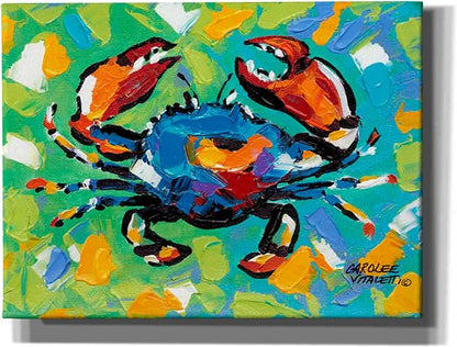 Epic Graffiti 'Seaside Crab II' by Carolee Vitaletti, Canvas Wall Art, 16"x12"