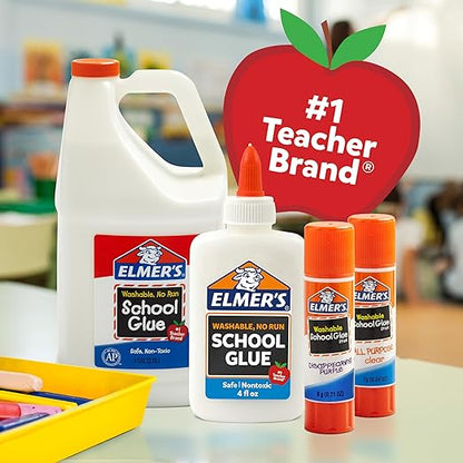 Elmer's All Purpose Glue Sticks, Washable & Non-Toxic, Dries Clear, 22 Grams, 3 Count - Classroom, Home, Office Supplies, Scrapbooking, Poster Board, Craft Projects, #1 Teacher Brand