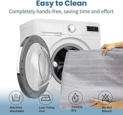 Nobildonna Sofa Chair Cover Waterproof Soft Thicken Chenille Cushion Couch Cover with Tassels,Washable Sofa Slipcovers for Armchair Recliner Sectional Furniture Protector, Gray 71"x71"
