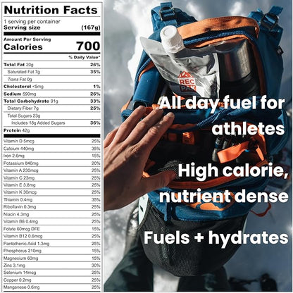 RecPak Performance Ultralight Instant Meals For Your Next Adventure | 700 Cal 42g Protein I Coffee (12-Pack)