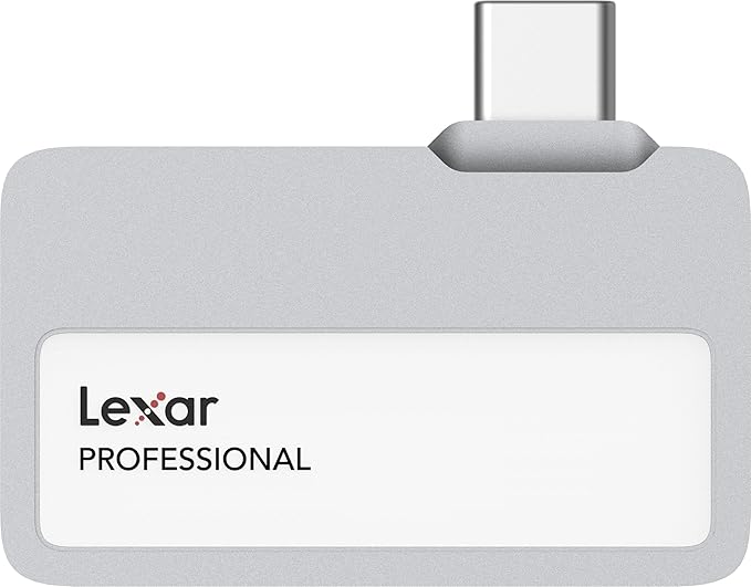 Lexar 1TB Professional Go Portable SSD, Supports Apple 4K 60fps ProRes, Up to 1050MB/s, USB 3.2 Gen 2, Rugged, IP65, Ultracompact, Compatible w/iPhone 15/16 (Not 17), External SSD (LSL400X001T-RNSNU)