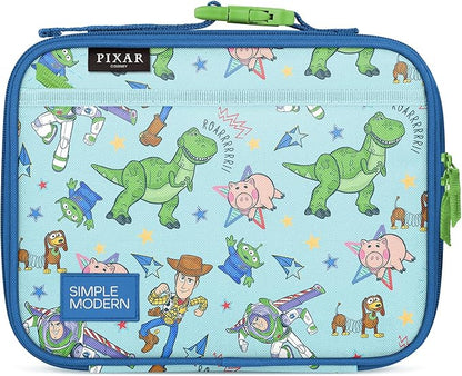Simple Modern Disney Pixar Kids Lunch Box for School | Reusable Insulated Lunch Bag for Toddler, Girl, and Boy | Exterior & Interior Pockets | Hadley Collection | Buzz and Woody Adventures