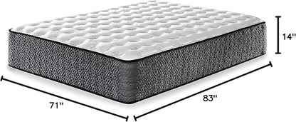 Signature Design by Ashley California King Size Ultra Luxury 14 Inch Hyper Cool Hybrid Mattress with Cooling Gel Memory Foam, Fiberglass Free, Mattress In A Box
