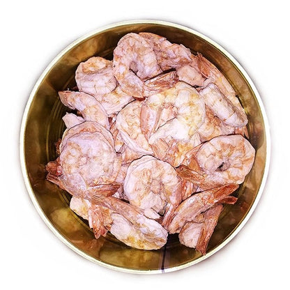 Freeze Dried Canned Uncooked Shrimp | Jarred and Packed Emergency Food Supply | Hunting, Survival, Camping, Backpacking Long Term Food Storage 25+ years shelf life | Easy Prep Survival Food 10 Size Cans (Uncooked Shrimp)