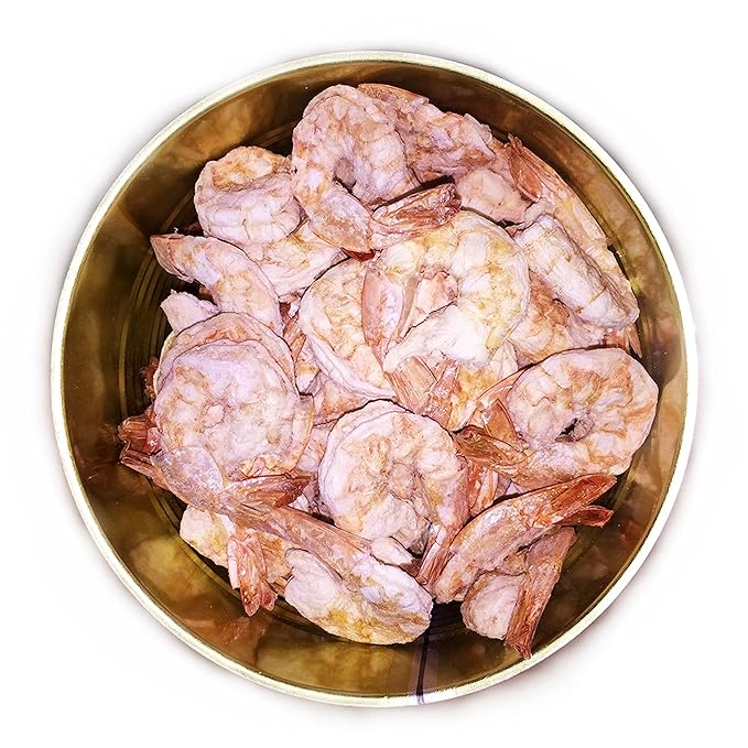 Freeze Dried Canned Uncooked Peeled Shrimp | Jarred and Packed Long Term Food Storage (25+ years shelf life) Emergency Food Supply | Backpacking & Camping | Easy Prep Survival Food 10 Size Cans