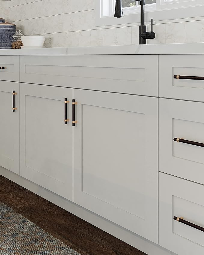 Design House Brookings Shaker Fully Assembled Wall Kitchen Cabinet W3324, 33 W x 12 D x 24 H, Painted White, Solid Wood, Design House, 613406