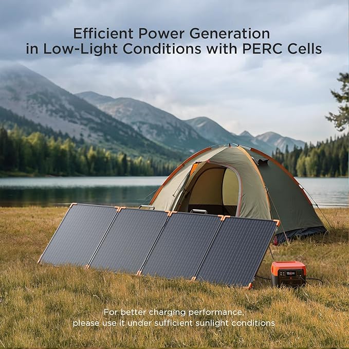200 watt Portable Solar Panel with 20A PWM Controller,RV Essentials,12V Solar Battery Charger for Power Station,23.5% High Efficiency IP68 Waterproof 4 Kickstands for Camping RV Hurricane