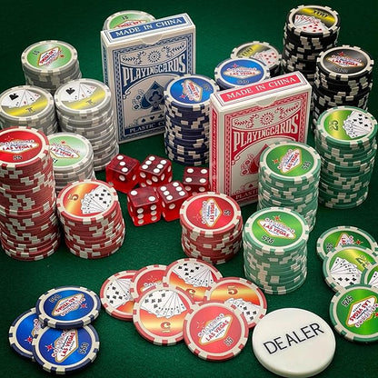 CHH Poker Set In Aluminum Case With 300 (11.5 Gram) Las Vegas Style Chips