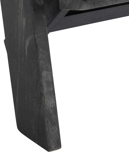 SAFAVIEH PAT6760A Outdoor Collection Merlin Natural Retractable Foot Rest Adirondack Chair