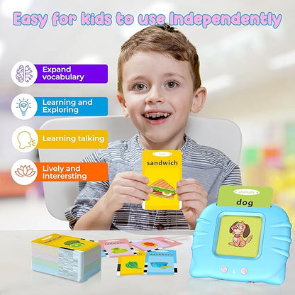 Toddler Toys Sight Words Talking Flash Cards for Ages 2 3 4 Boys and Girls, Autism Sensory Toy for Autistic Children, Learning Educational Montessori Speech Therapy Toys 224 Sight Words