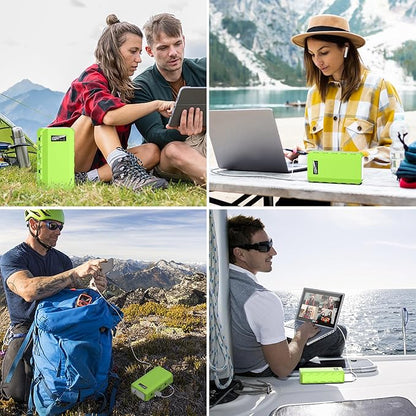 Powkey 88.8Wh Portable Power Station | 65W AC Camping & Home Backup