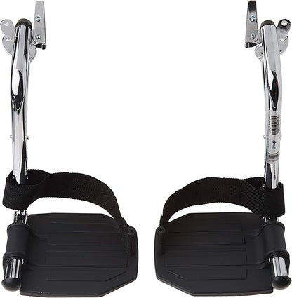Drive Medical STDSF-TF Swing Away Footrests, Black