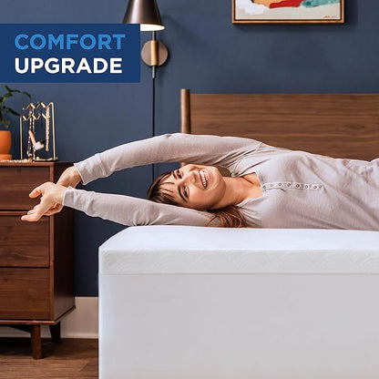 Tempur-Pedic Tempur -Cloud 2-Inch Mattress Topper, Twin XL, White