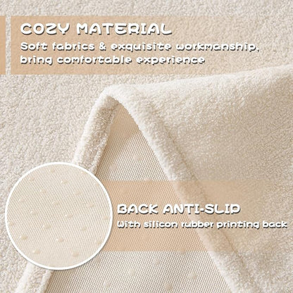 MYSKY HOME White Couch Cover Couch Covers for 3 Cushion Couch Sofa Pet Friendly Sectional Couch Covers L Shape Dog Couch Cover Protector for Sectional Sofa Covers Couch Protector, 71" x 134"