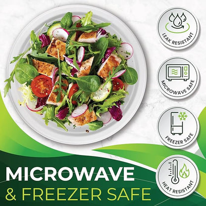 150pcs 100% Compostable Small Paper Plates (7 in), Heavy Duty, Eco Friendly Appetizer & Dessert Plates, Biodegradable Sugarcane Fiber
