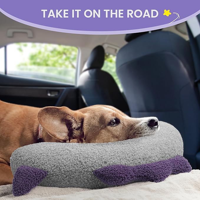 Dog Calming Pillow - Soft Neck Pillow for Dogs, Washable Sleep Pillow for Better Sleep, Reduces Anxiety, Gift for Small/Medium/Large Dogs and Cats