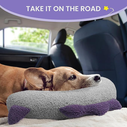 Dog Calming Pillow - Soft Neck Pillow for Dogs, Washable Sleep Pillow for Better Sleep, Reduces Anxiety, Gift for Small/Medium/Large Dogs and Cats