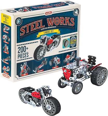 Schylling Steel Works 5 Model Construction Building Kit