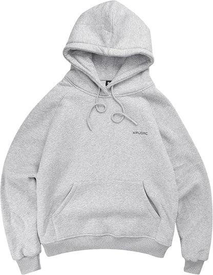 XPUDAC Matching Hoodie for Dogs and Humans Womens Hoodie Oversized Fleece Sweatshirts Long Sleeve Sweaters Pullover Fall Winter Clothes with Pocket, Grey, XX-Large