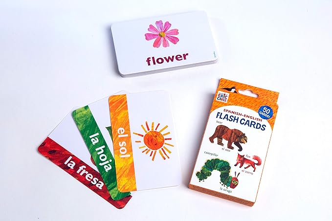 Chronicle Books, Flash Cards Eric Carle Spanish English