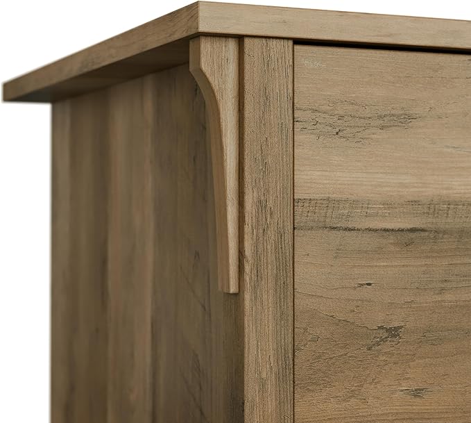 Bush Furniture Salinas 5 Shelf Bookcase in Reclaimed Pine, Tall Bookshelf, Large Book Shelf for Living Room, Home Office, or Entryway