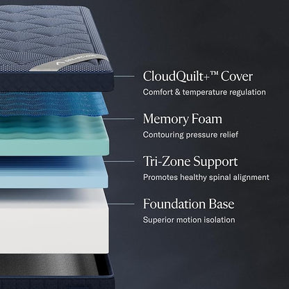 Luxe 14" Queen Mattress - Memory Foam (New Version) - 365 Night Trial - Fiberglass Free - Forever Warranty - Mattress in a Box - CertiPUR-US® Certified