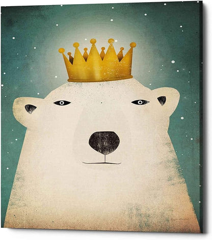 Epic Graffiti 'Polar King' by Ryan Fowler, Canvas Wall Art, 12"x16"