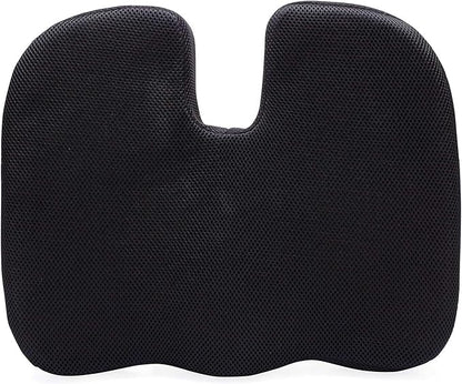 DMI Memory Foam Seat Support Cushion | Coccyx, Sciatica, & Tailbone Pain Relief | Multi-Use Ergonomic Seat Cushion for Office Chair for Driving & Home | Breathable