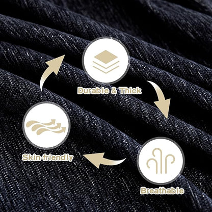 MYSKY HOME Chair Couch Covers - Sectional Couch Covers for Pet Sofa Covers - Non Slip Soft Couch Cover, Washable Furniture Protector - Slipcover with Tassel Sofa Throws, 71"x91", Navy Blue
