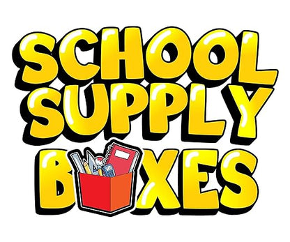 School Supply Boxes | Mega Case (2 Boxes) | Back to School Essentials Kit for Students & Teachers | Includes All of Your Back-to-School Needs for All Classes