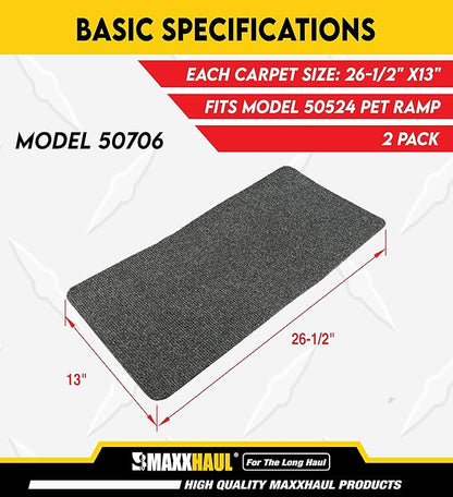 PawStep 50706 Non-Slip Carpet with Adhesive Backing for 50524 Pet Ramp (1-Set)