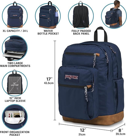 JanSport Cool Backpack with 15-inch Laptop Sleeve, Large Computer Bag Rucksack with 2 Compartments, Ergonomic Straps, Bewitched Blooms