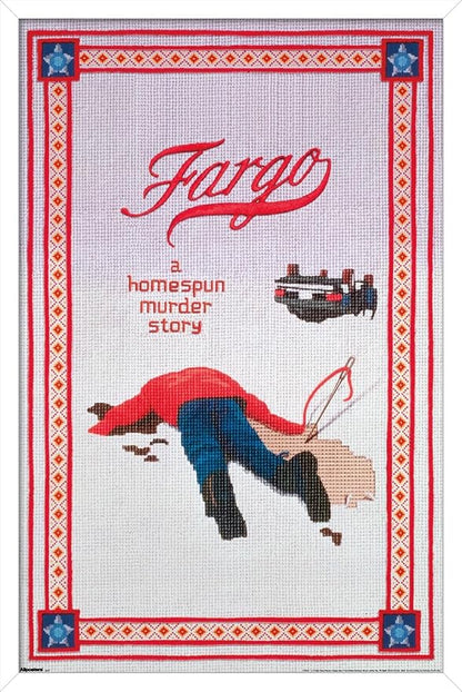 Fargo (1996) - One Sheet Wall Poster, 22.4L" x 14.7W", White Framed Version