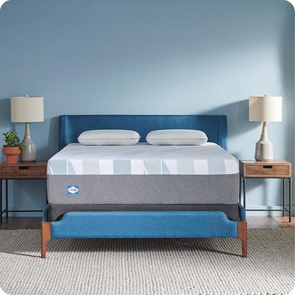 Sealy Dreamlife 14” Hybrid Mattress-in-a-Box, Queen, SealyComfort Gel Memory Foam, SealyResponsive Encased Coils, Machine Washable Cover