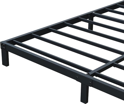 7 Inch California King Bed Frame No Box Spring Need, Low Profile Metal Platform Cal King Size Bed Frame, Heavy Duty Support Bedframes California King, Easy Assembly