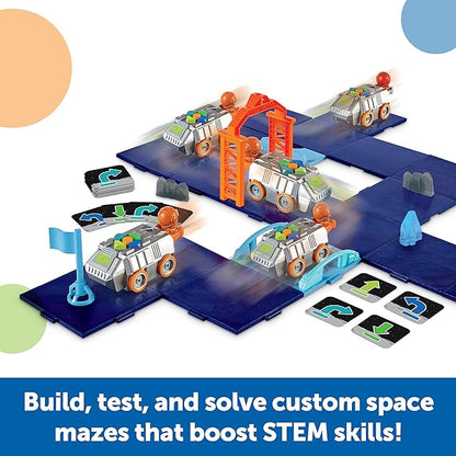 Learning Resources Space Rover Deluxe Coding Activity Set - Robotics for Kids, STEM Interactive Programming, Scientific Toys, Critical Thinking, Engineering Gift, Games for Boys and Girls