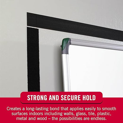 VELCRO Brand - Sticky Back Hook and Loop Fasteners – Peel and Stick Permanent Adhesive Tape Keeps Classrooms, Home, and Offices Organized – Cut-to-Length Roll | 15ft x 3/4in Tape | White