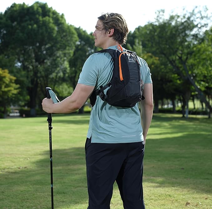MARCHWAY Lightweight Hydration Backpack with Vest Style Straps & 2.5L TPU Water Bladder, Versatile Sleek Multi-Pocket Pack for Hiking, Cycling, Running, Backpacking, Travel