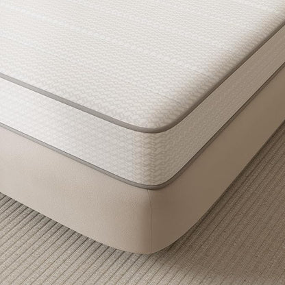 Novilla Queen Mattress, 8 Inch Queen Size Mattresses in a Box with Smarts™ Coil for Pressure Relief, Medium Firm Foam and Spring Hybrid Colchones with CertiPUR-US Certified for Kids