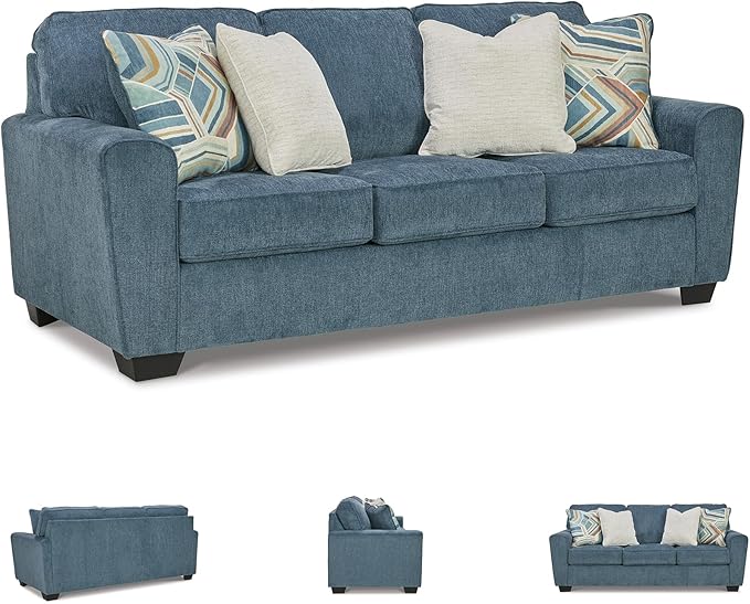 Signature Design by Ashley Cashton Casual Sofa for Living Room, Blue