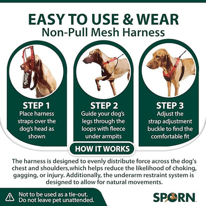 YUP! Mesh Non Pull Dog Harness X-Small Black, Perfect For Training-Stops Dogs from Pulling and Choking on Walks for Small, Medium and Large Dogs, Puppy Harness, No Pull Harness, No Choke Harness